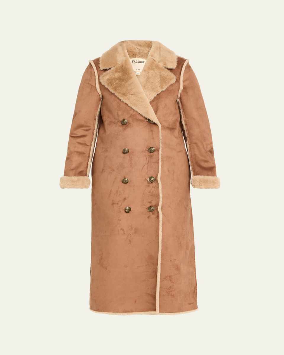 Citron Faux Fur Maxi Coat